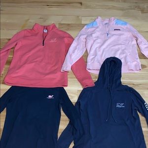 4 Women’s small Vineyard vines (shirts, sweaters)